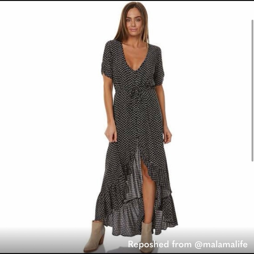 Delilah Maxi Dress Penelope Polka Black Augusta the Brand ax 2